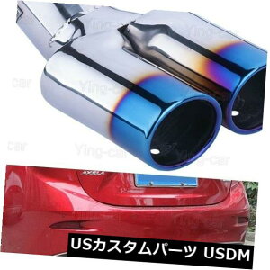 }t[Jb^[ }c_3Z_2014-2019p2̃_u}t[e[pCv`bve[pCv 2Pcs Double Exhaust Muffler Tail Pipe Tip Tailpipe for Mazda 3 Sedan 2014-2019