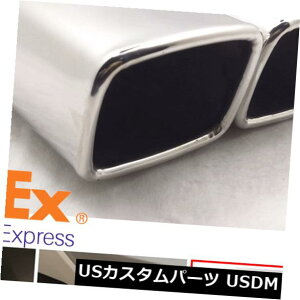 マフラーカッター クロームステンレススチールテールエンドパイプチップマフラーエキゾーストサイレンサー63mm2.5 "インレット Chrome Stainless Steel Tail End Pipe Tip Muffler Exhaust Silencer 63mm2.5" Inlet