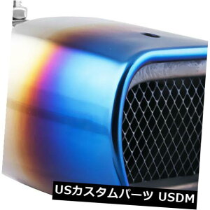 �}�t���[�J�b�^�[ ���j�o�[�T��63mm�X�e�����X�X�`�[���J�[SUV�G�L�]�[�X�g�p�C�v�e�[���}�t���[�`�b�v�u���[ Universal 63mm Stainless Steel Car SUV Exhaust Pipe Tail Muffler Tip Blue �y���s�A���i�z