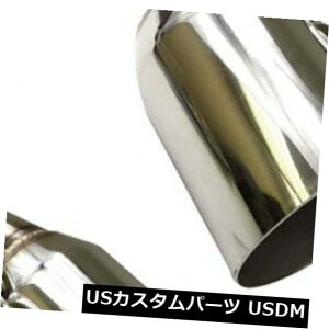 }t[Jb^[ 2XVo[Xg[gJbgVOC[fIGL][Xg`bvXeX2.5 "C3.5"AEg 2X Silver Straight Cut Single Layer Duo Exhaust Tip Stainless 2.5" In 3.5" Out