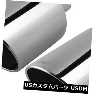 }t[Jb^[ AOJbgꂽ[GbW2x|bVhXeXX`[GL][Xg`bv{g 2x Polished Stainless Steel Exhaust Tip Bolt on Angle Cut Rolled Edge