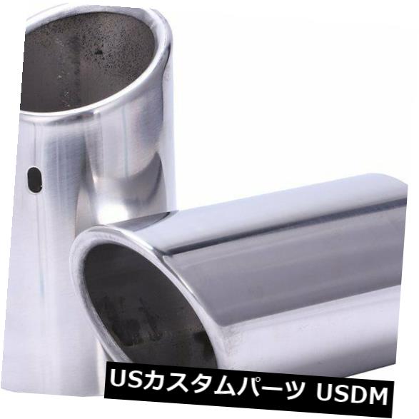2 x Stainless Steel Rear Chrome Exhaust Tail Tip Pipe For Audi A4 B8 Q5 S8L5 マフラーカッター 2 xステンレスアウディA4 B8 Q5 S8L5のリアクローム排気テールチップパイプ 2 x Stainless Steel Rear Chrome Exhaust Tail Tip Pipe For Audi A4 B8 Q5 S8L5