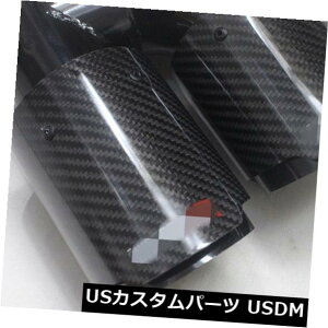 �}�t���[�J�b�^�[ 2.5 "H Look�f���A���J�[�G�L�]�[�X�g�`�b�v�p�C�v�t���u���b�N�X�`�[���J�[�{���t�@�C�o�[���j�o�[�T��1x 2.5" H Look Dual Car Exhaust Tip Pipe Full Black Steel Carbon Fiber Universal 1x