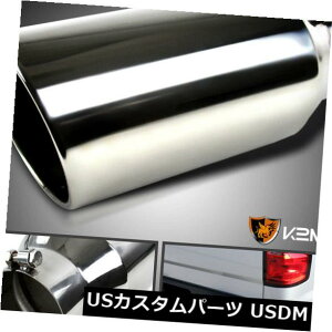 }t[Jb^[ 4 "Cbg6"AEgbg15 "ONS / S[GbW{gIgbNrC`bv 4" Inlet 6" Outlet 15" Long Chrome S/S Roll Edge Bolt-on Truck Exhaust Tip