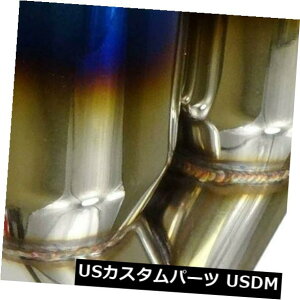 }t[Jb^[ 2.5 "C3.5"AEgXeX|bVu[o[gfIC[Xg[gGL][Xg`bv 2.5" In 3.5" Out Stainless Polished Blue Burnt Duo Layer Straight Exhaust Tip