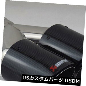 }t[Jb^[ 63mmJ[{t@Co[fAGL][XgpCve[}t[`bv̂XeXX`[ Car 63mm Carbon Fiber Dual Exhaust Pipe Tail Muffler Tip Glossy Stainless Steel