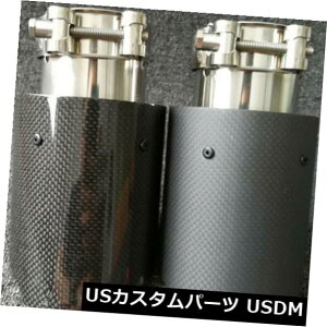 }t[Jb^[ 63mm-101mmAJ[{t@Co[ԗpSUVrC}t[pCve[Ghqg 63mm-101mm Real Carbon Fiber Auto SUV Exhaust Muffler Pipe Tail End Tips For Car