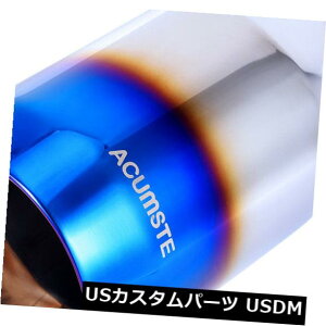 }t[Jb^[ 2.5 "C4"AEg7.75 "Ou[o[gGL][Xg`bv_uC[XeXX`[V 2.5"In 4"Out 7.75"Long Blue Burnt Exhaust Tip Double Layer Stainless Steel New