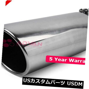 マフラーカッター ステンレストラックは202531の6の排気の先端の磨かれた18インチのボルトを傾けました Stainless Truck Angled Polished 18 inch Bolt On Exhaust Tip 5 In 6 Out 202531