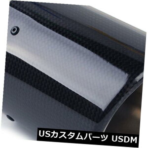 }t[Jb^[ }t[e[Gh͎Ԃ̎Ԃ̂߂SUV̉~`̌̒Yf@ۂ̔rCǂЂԂ܂ Muffler Tail End Tips SUV Round Gloss Carbon Fiber Exhaust Pipe for Car Auto