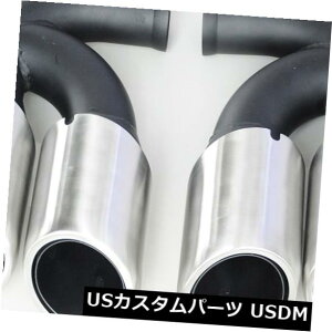 マフラーカッター 11-14ポルシェカイエンV8用MAKクロームステンレススチールエキゾーストチップマフラーエンド MAK Chrome Stainless Steel Exhaust Tip Muffler End For 11-14 Porsche Cayenne V8