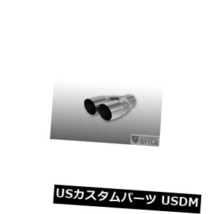 }t[Jb^[ XeX{gIe[pCvGL][Xg`bv2.5 "Cbg-3"fAAEg-13 "O Stainless Steel Bolt-On Tail Pipe Exhaust Tip 2.5" Inlet - 3" Dual Out -13" Long