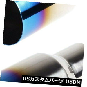 }t[Jb^[ 2.5 "In 3.5" Out|bVhXeXX`[u[o[gGL][XgVOC[`bv2X 2.5" In 3.5" Out Polished Stainless Steel Blue Burnt Exhaust Single Layer Tip 2X