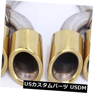}t[Jb^[ 15-16|VFJCGpHIGS[fXeXX`[GL][Xge[`bvGhpCv HIG Golden Stainless Steel Exhaust Tail Tip Ends Pipe For 15-16 Porsche Cayenne