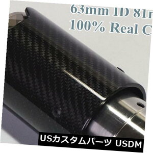 }t[Jb^[ ̂\ʃubNJ[{t@Co[+XeX s BMWpX`[J[GL][XgpCv2.5 '' Glossy Surface Black Carbon Fiber+Stainless Steel Car Exhaust Pipe 2.5'' For BMW