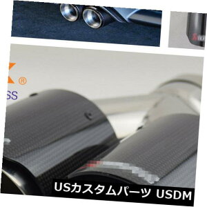 }t[Jb^[ 63mm-89mmjo[TObV[J[{t@Co[fAGL][Xge[pCv`bv}t[Jo[ 63mm-89mm Universal Glossy Carbon Fiber Dual Exhaust Tail Pipe Tip Muffler Cover