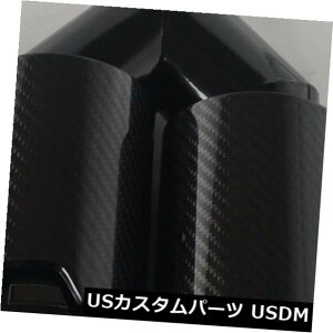 �}�t���[�J�b�^�[ BMW M�̃f���A���`�b�v�J�[�G�L�]�[�X�g�}�t���[�p�C�v��2.5 �C�����b�g���A���J�[�{���t�@�C�o�[x 1 1x Dual Tip Car Exhaust Muffler Pipe Left 2.5 Inlet Real Carbon Fiber for BMW M �y���s�A��