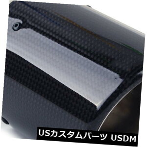 }t[Jb^[ }t[e[Gh̃qgOXJ[{t@Co[SUVԂ̎ԗpEhGL][XgpCv Muffler Tail End Tips Gloss Carbon Fiber SUV Round Exhaust Pipe for Car Auto