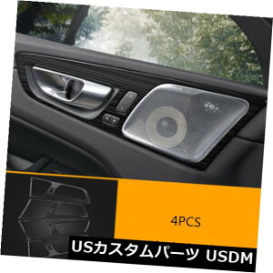hAJo[ {{XC60 2018 2019̃ubN`^Ci[hAnh{EplJo[g Black Titanium Inner Door Handle Bowl Panel Cover Trim For Volvo XC60 2018 2019