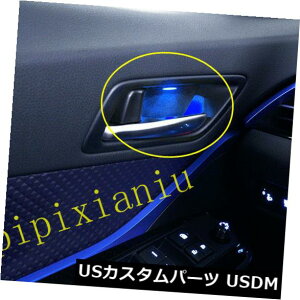hAJo[ g^C-HR CHR 2018-2020̃CeAhAnh{ECƖJo[g Interior Door Handle Bowl Mood Lighting Cover Trim For Toyota C-HR CHR 2018-2020