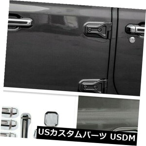 ドア部分カバー 2018 2019ジープラングラーJL ABSクロームルックドアハンドルボウルカバートリム15ピース For 2018 2019 Jeep Wrangler JL ABS Chrome Look Door Handle Bowl Cover Trim 15PCS