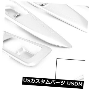 ドア部分カバー インナードアハンドルボウルカバートリムw / Smart Hole Fit Mitsubishi Eclipse Cross 2018 Inner Door Handle Bowl Cover Trim w/Smart Hole Fit Mitsubishi Eclipse Cross 2018