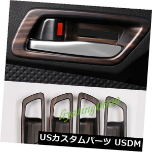 hAJo[ g^C-HR CHR 2016-2019̖̓ؖڃCi[hAnh{EJo[g Peach Wood Grain Inner Door Handle Bowl Cover Trim For Toyota C-HR CHR 2016-2019