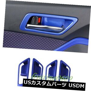 hAJo[ 4PCSg^C-HR CHR 2016-2019̂߂̐hAnh{[Jo[g 4PCS Blue Inner Door Handle Bowl Cover Trim For Toyota C-HR CHR 2016-2019