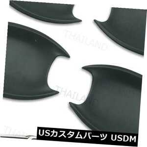 ドア部分カバー 2017ドアハンドルボウルインサートカバーブラックV1 4 Pcはトヨタイノバクリスタに適合 2017 Door Handle Bowl Insert Cover Black V1 4 Pc Fits Toyota Innova Crysta