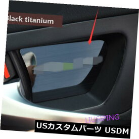 ドア部分カバー トヨタハイランダー15-18のための黒いチタニウム車の内部ドアハンドルボールカバートリム Black titanium Car Inner Door Handle Bowl Cover Trim For Toyota Highlander 15-18