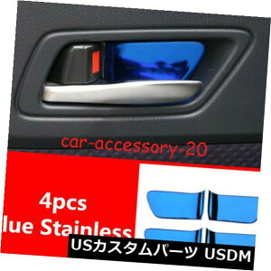 hAJo[ g^C-HR CHR 2018 2019̐XeXCi[hAnh{EJo[g Blue Stainless Inner Door Handle Bowl Cover trim For Toyota C-HR CHR 2018 2019