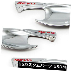 hAJo[ g^nCbNXRevo SR5 2015 2018̃Nԃ{EhAnhCT[gJo[ Chrome Red Bowl Door Handle Insert Cover For Toyota Hilux Revo SR5 2015 2018