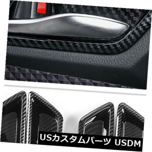 hAJo[ g^CHR C-HR 2016-2019p4PJ[{t@Co[Ci[hAnh{EJo[g 4P Carbon Fiber Inner Door Handle Bowl Cover Trim For Toyota CHR C-HR 2016-2019