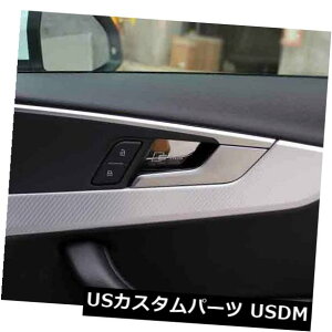 hAJo[ AEfBA4L 2017p4xAVo[`^Ci[hAnh{EJo[g 4x Real Silver Titanium Inner Door Handle Bowl Cover trim For Audi A4L 2017