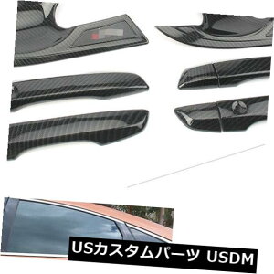 �h�A�����J�o�[ �z���_�V�r�b�N16-18�̂��߂�ABS�J�[�{���@�ۗl���̃h�A�n���h���{�[���J�o�[�g���� ABS Carbon Fiber Style Door Handle Bowl Cover Trim For Honda Civic 16-18 �y���s�A���i�z