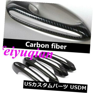 �h�A�����J�o�[ BMW X5 G05 2019�p4x�J�[�{���t�@�C�o�[�T�C�h�h�A�n���h���{�E���t���[�������J�o�[�g���� 4x Carbon fiber Side Door Handle Bowl Frame Decor Cover Trim For BMW X5 G05 2019