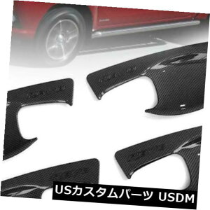 �h�A�����J�o�[ �g���^�n�C���b�N�XSR M70 M80 2015-18��4�h�A�n���h���{�E���J�o�[�u���b�N�J�[�{�� 4 Doors Handle Bowl Cover Black Carbon For Toyota Hilux SR M70 M80 2015-18 �y���s�A���i�z