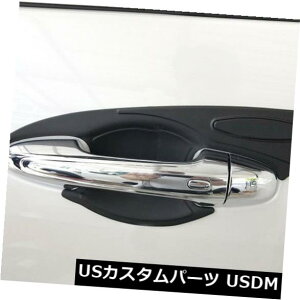 hAJo[ g^nCbNX/nCbNX{16-19̂߂̍TChhÃnh{[Jo[g4pcs Black Side Door Handle Bowl Cover Trim 4pcs For Toyota Hilux / Hilux Revo 16-19