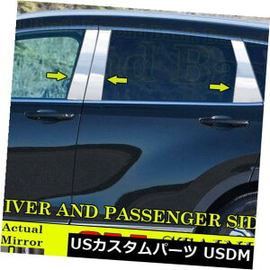 hAJo[ 2017-2019z_CRV CR-Vs[|Xg6pcXeXN[gJo[ 2017-2019 HONDA CRV CR-V Pillar Posts 6pc STAINLESS STEEL Chrome Trim Covers