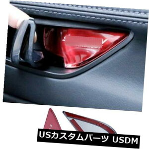 hAJo[ }c_CX5 CX-5 2017-2018̐ԂXeXhAnh{EXebJ[gJo[ Red Stainless Door Handle Bowl Sticker Trim Cover For Mazda CX5 CX-5 2017-2018
