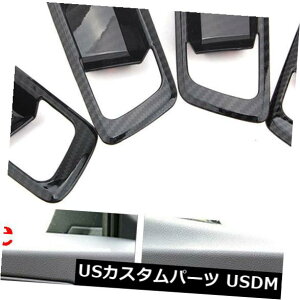 hAJo[ g^C-HR 16-18̂߂̃J[{@ۗlԂ̓hAnh{[Jo[g Carbon Fiber Style Car Inner Door Handle Bowl Cover Trim For Toyota C-HR 16-18