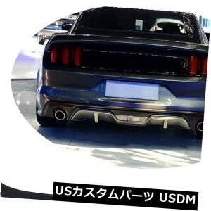 �J�[�{���f�� �t�H�[�h�}�X�^���O2D 15-17�̂��߂̃J�[�{���@�ۂ̌㕔�L�x�Ȋg�U��̐O�̃{�f�B�L�b�g�̉��� Carbon Fiber Rear Bumper Diffuser Lip Bodykit Refit For Ford Mustang 2D 15-17 �y���s�A���i�z