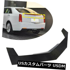 J[{f LfbNATSZ_14-19̂߂̃J[{@ۂ̌㕔gÑX|C[̗̌̍ Carbon Fiber Rear Trunk Spoiler Wing Gloss Black For Cadillac ATS Sedan 14-19