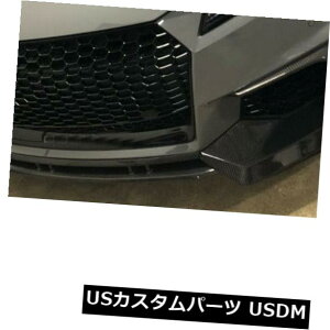 J[{f 3PCStgop[bvX|C[`J[{t@Co[AEfBTT RS 2016-2018ɓK 3PCS Front Bumper Lip Spoiler Chin Carbon Fiber Fit for Audi TT RS 2016-2018