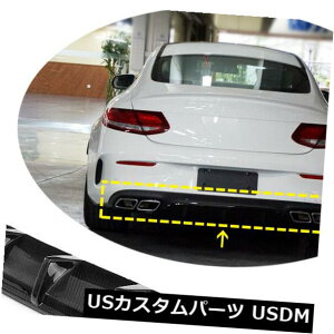 J[{f JX^}CYꂽxcC205 C63AMG Coupe15-19̂߂̃J[{@ۂ̌㕔LxȊgU̐O Carbon Fiber Rear Bumper Diffuser Lip For Benz C205 C63AMG Coupe15-19 customized