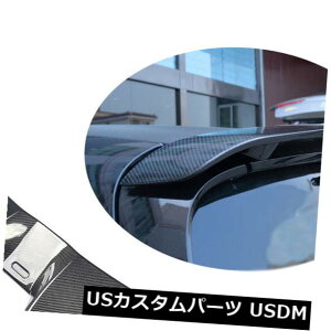 J[{f ZfXExcX}[gtH[c[16-17ɓKԂ̃A[tX|C[EBOJ[{t@Co[ Car Rear Roof Spoiler Wing Carbon Fiber Fit for Mercedes-Benz Smart Fortwo 16-17