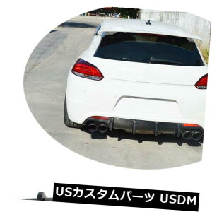 J[{f tHNX[QVWVbRR 09-14̂߂̃J[{@ۂ̃op[̊gU̐O̓K Carbon Fiber Rear Bumper Diffuser Lip Fit For Volkswagen VW Scirocco R 09-14
