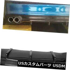 �J�[�{���f�� Audi A7 Sline S-Line 2011-2014���A�o���p�[���b�v�f�B�t���[�U�[�J�[�{���t�@�C�o�[�ɓK�� Fit For Audi A7 Sline S-Line 2011-2014 Rear Bumper Lip Diffuser Carbon Fiber