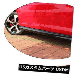 カーボン素材 フォルクスワーゲンVWゴルフVII MK7 GTI 14-17用カーボンファイバーオートサイドスカートボディキット .Carbon Fiber Auto Side Skirts Body Kit for Volkswagen VW Golf VII MK7 GTI 14-17