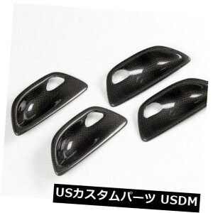J[{f BMW F10 11-15p4̃J[{t@Co[CeAhAnh{EJo[gtBbg 4Pcs Carbon Fiber Interior Door Handle Bowl Cover Trim Fit for BMW F10 11-15